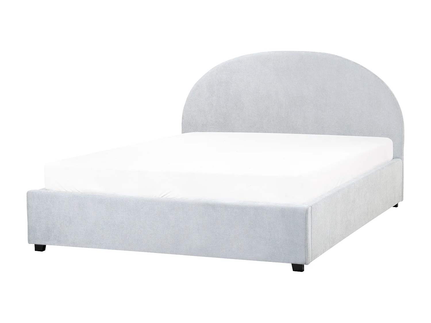 Lit ottoman Tissu VAUCLUSE 160 x 200 cm Bleu clair