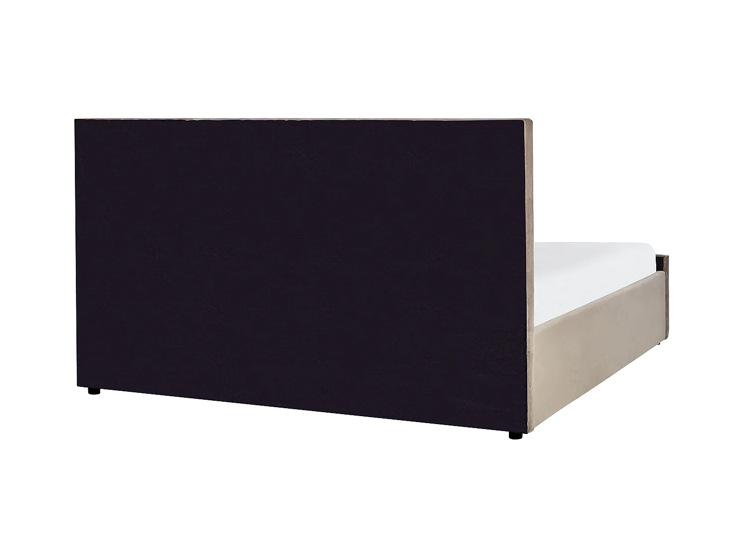 Lit ottoman Velours AMIENS 180 x 200 cm Taupe