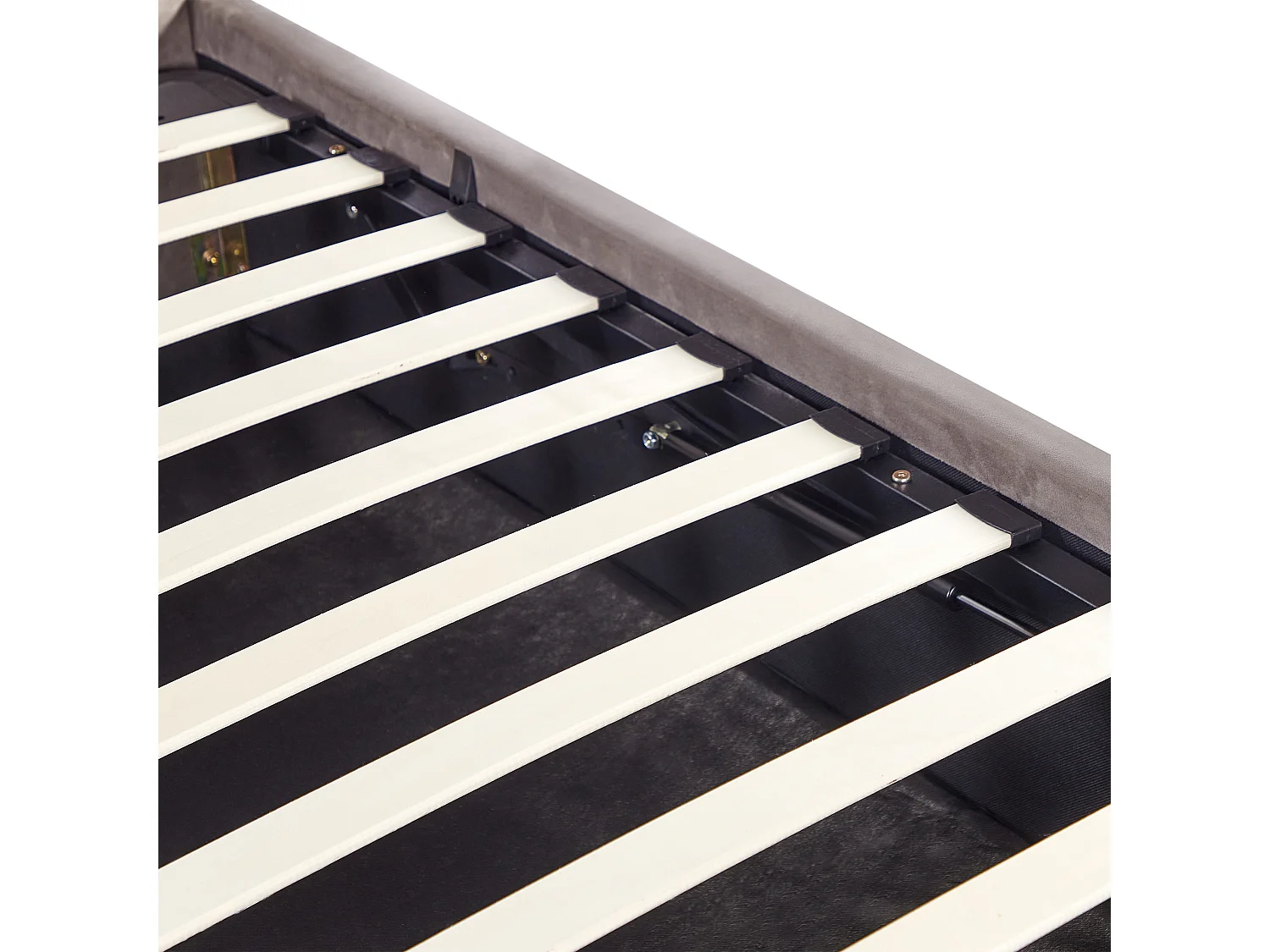 Lit ottoman Velours AMIENS 180 x 200 cm Taupe