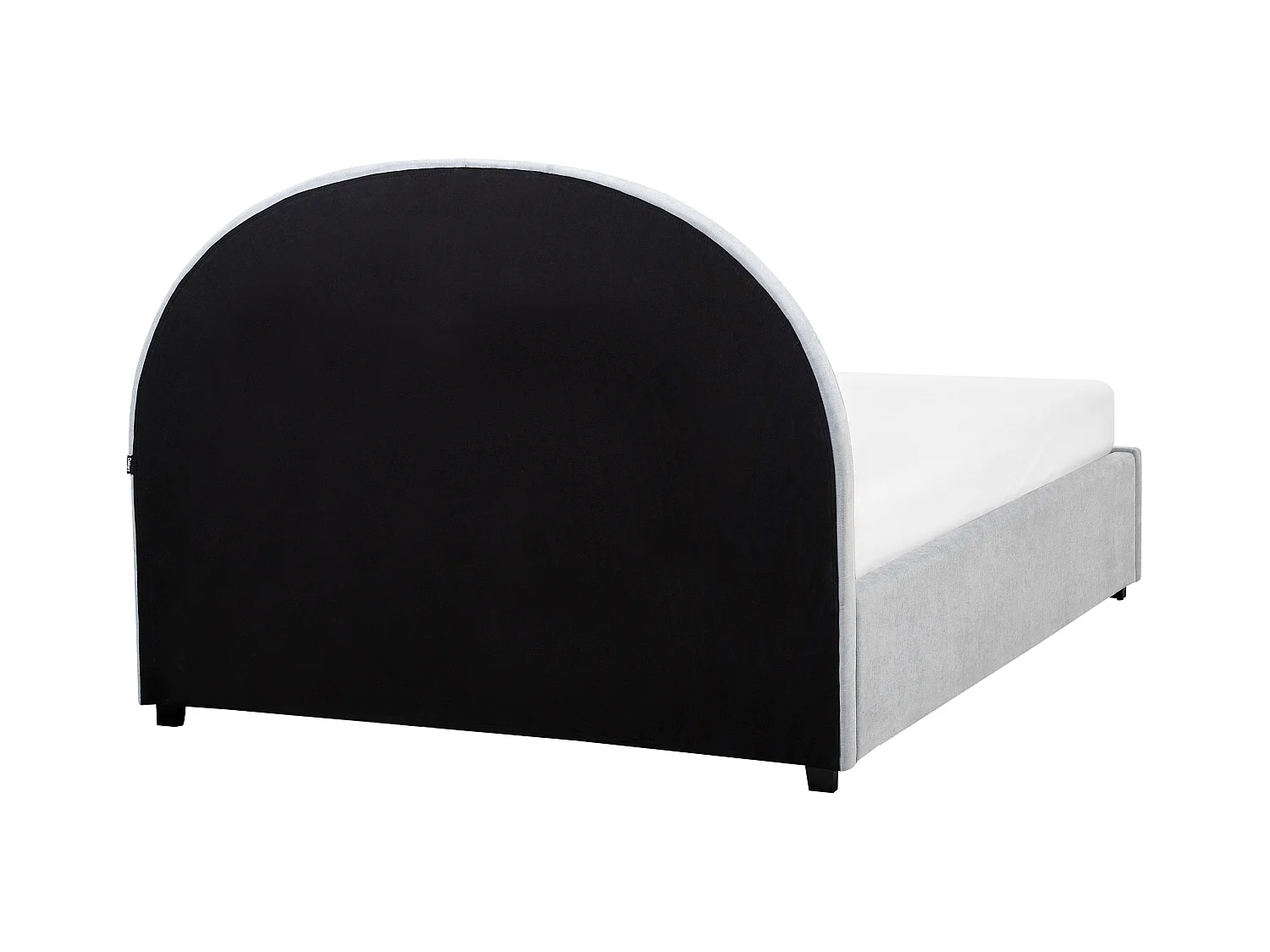 Lit ottoman Tissu VAUCLUSE 140 x 200 cm Bleu clair