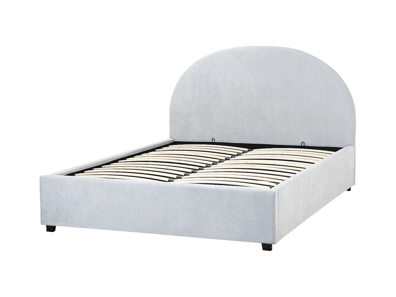 Lit ottoman Tissu VAUCLUSE 140 x 200 cm Bleu clair