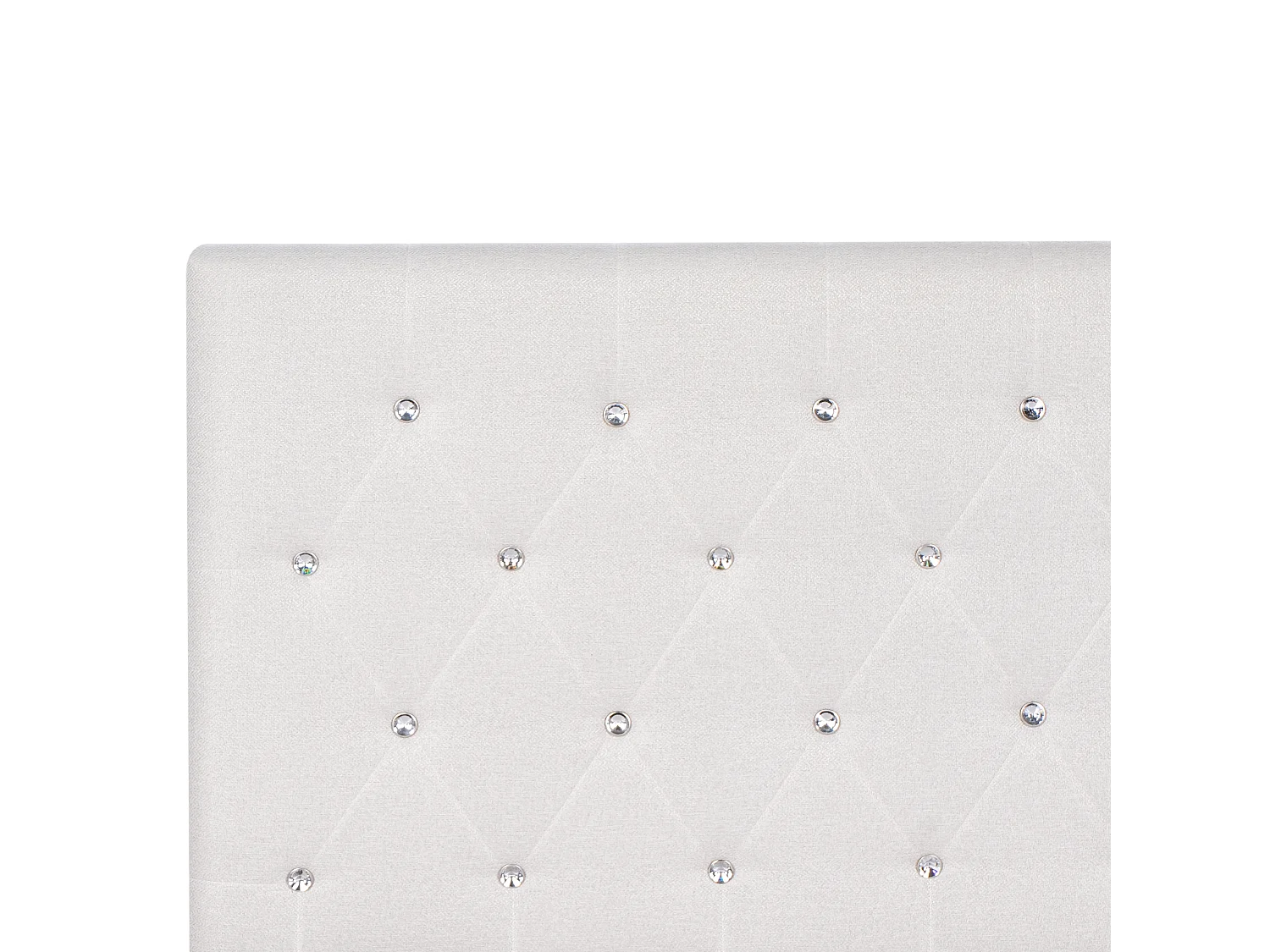 Lit ottoman Tissu AMIENS 140 x 200 cm Beige