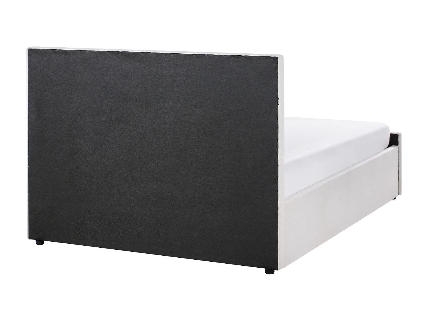 Letto contenitore Tessuto AMIENS 140 x 200 cm Beige