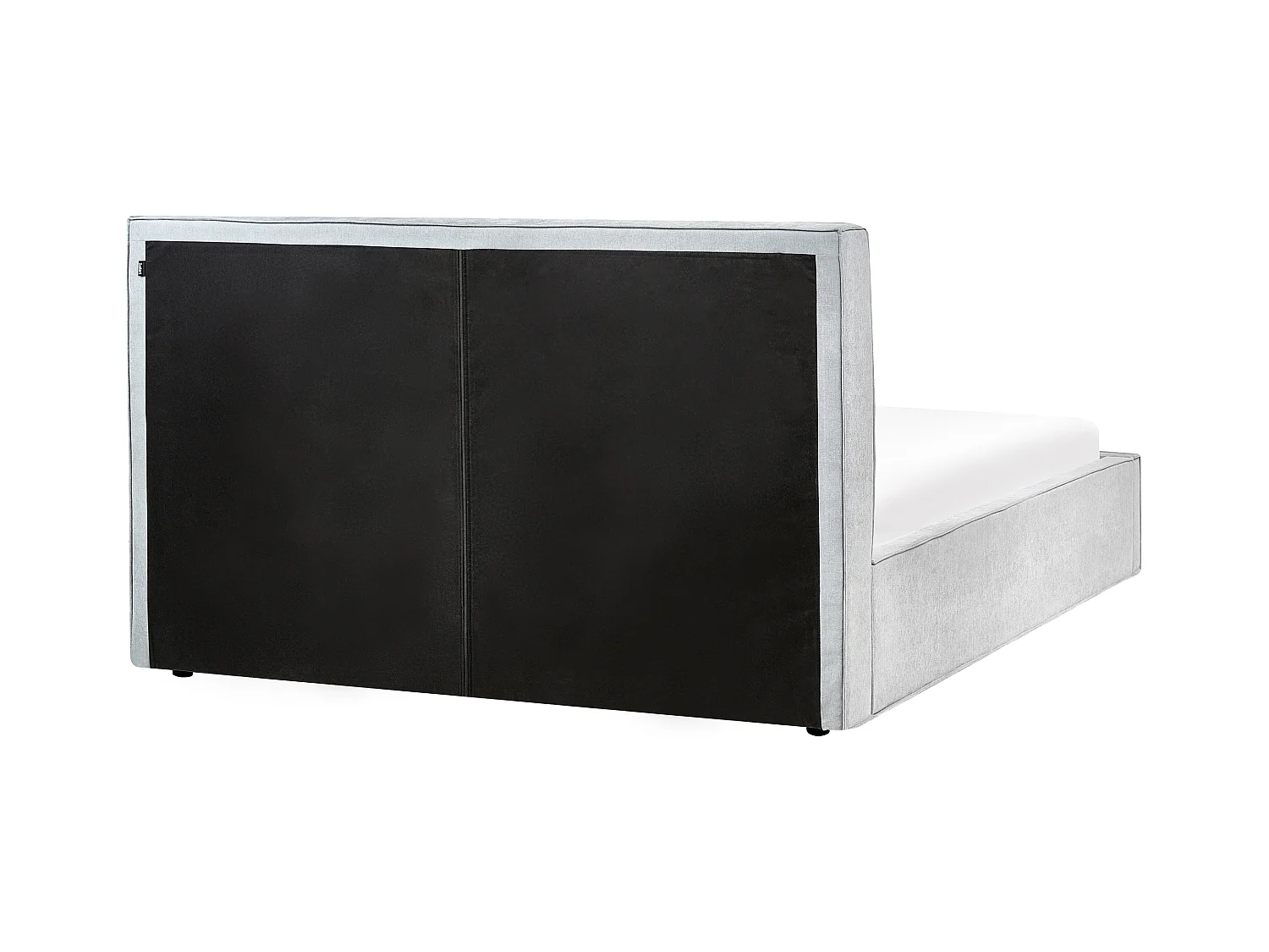 Lit ottoman Tissu MOISSAC 180 x 200 cm Bleu clair