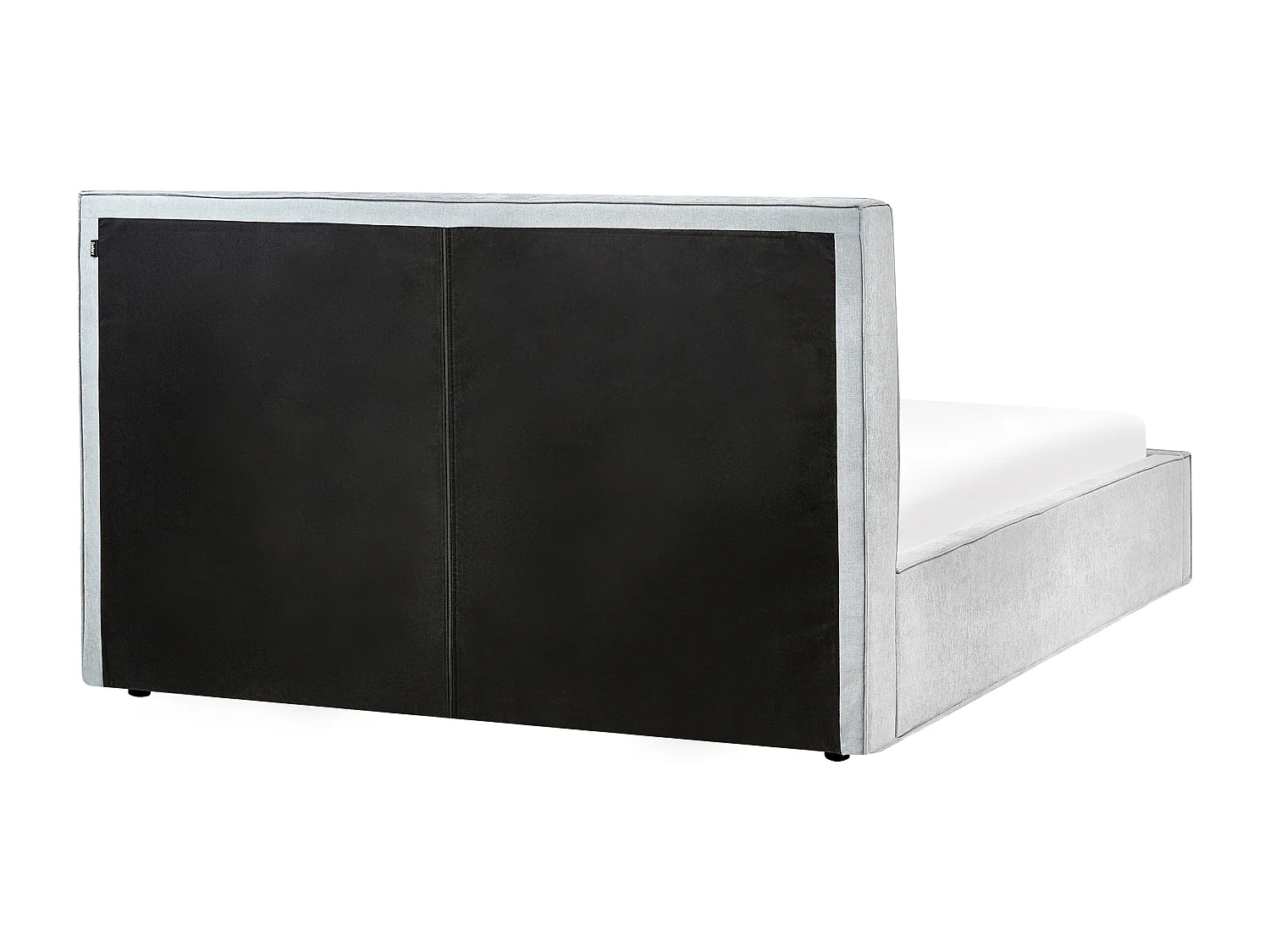 Lit ottoman Tissu chenille MOISSAC 180 x 200 cm Bleu clair