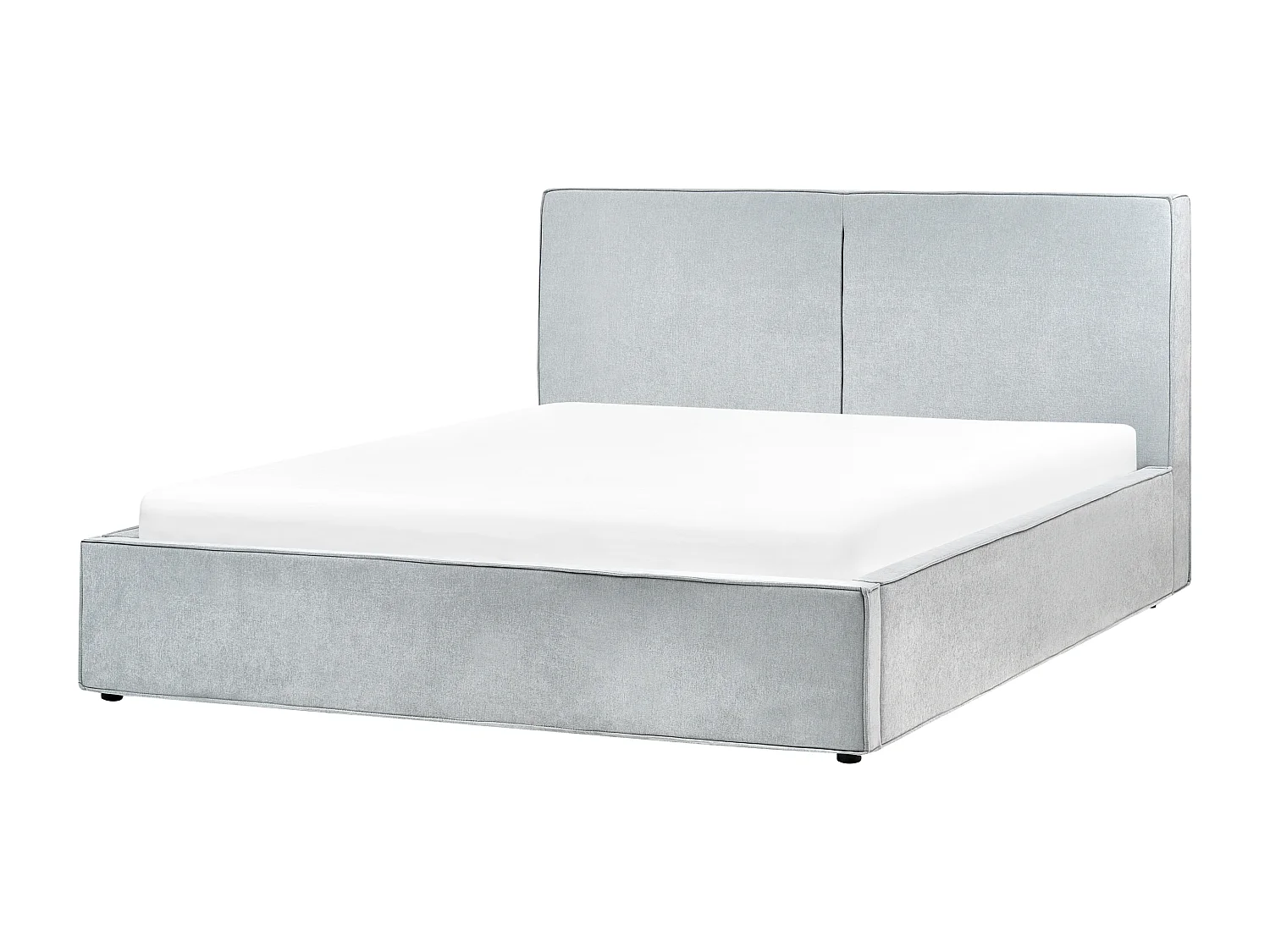 Letto contenitore Tessuto MOISSAC 180 x 200 cm Azzurro
