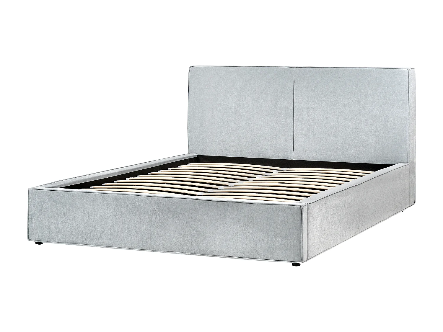 Letto contenitore Tessuto MOISSAC 180 x 200 cm Azzurro