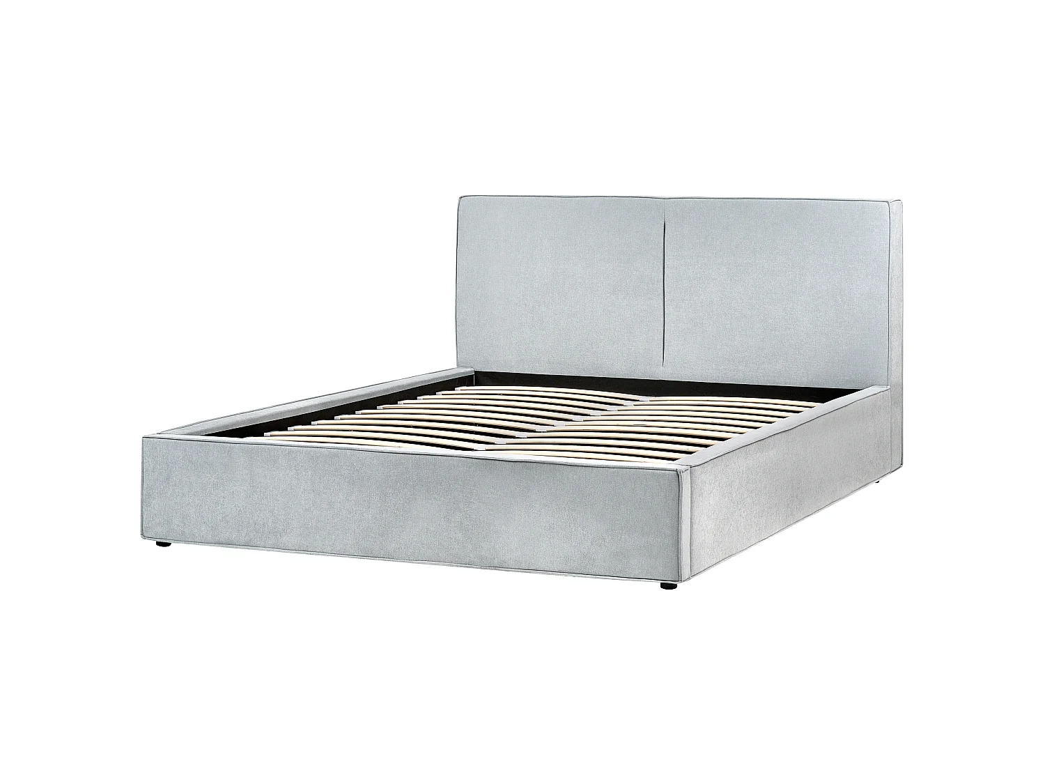 Bed met opbergruimte Stof MOISSAC 180 x 200 cm Lichtblauw