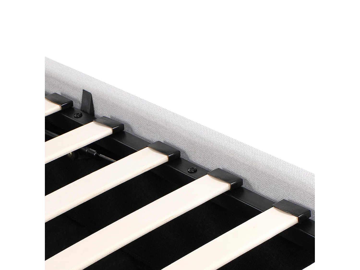 Bett mit Stauraum Stoff AMIENS 160 x 200 cm Beige