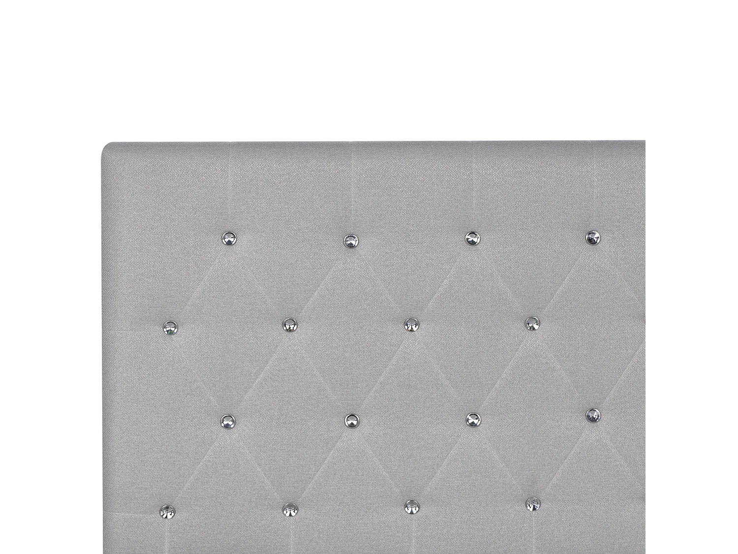 Bed met opbergruimte Stof AMIENS 140 x 200 cm Lichtgrijs