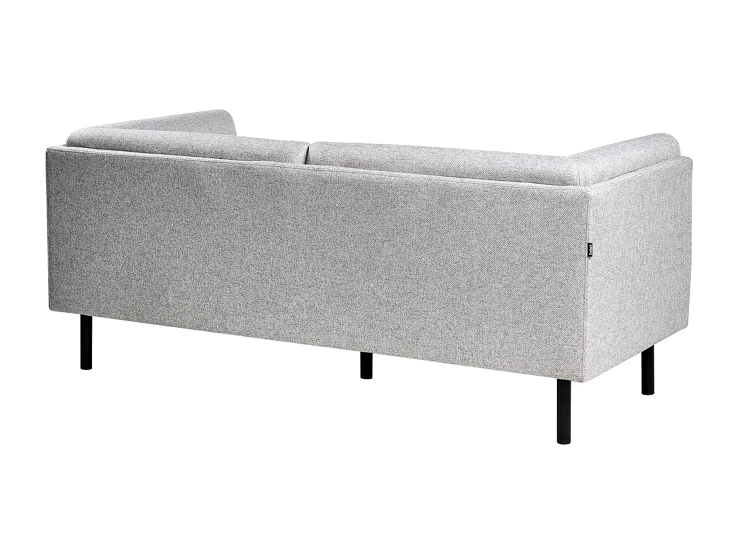 Canapé 2 places VORGOD Tissu Gris clair