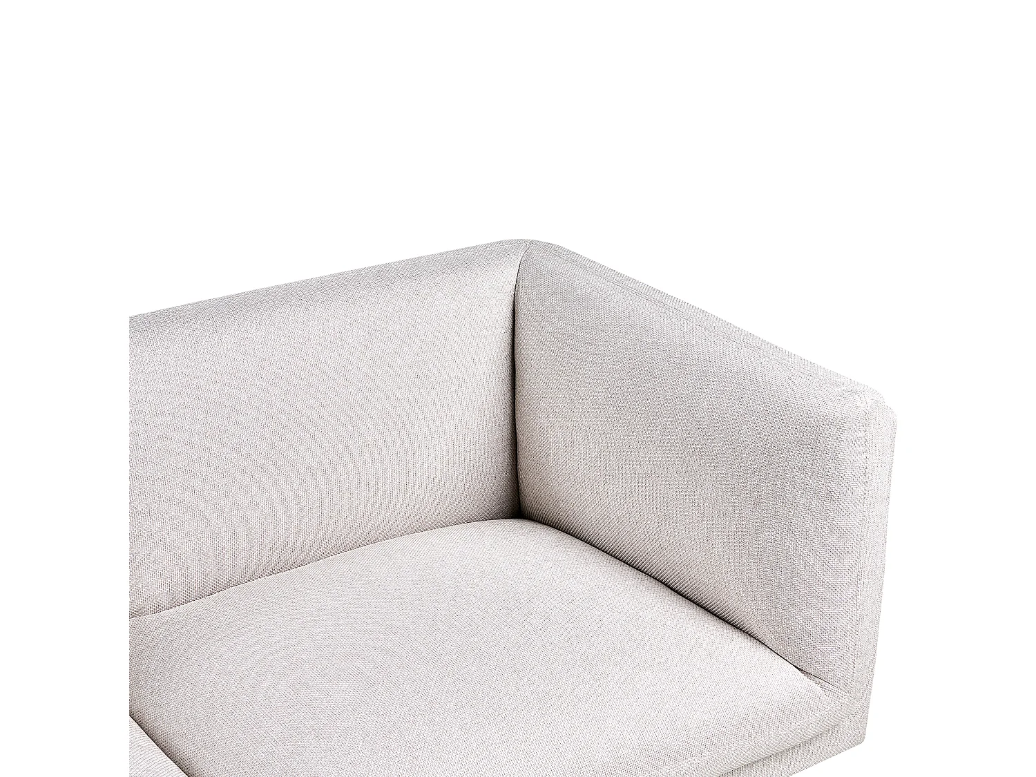 Canapé 3 places VORGOD Tissu Beige clair