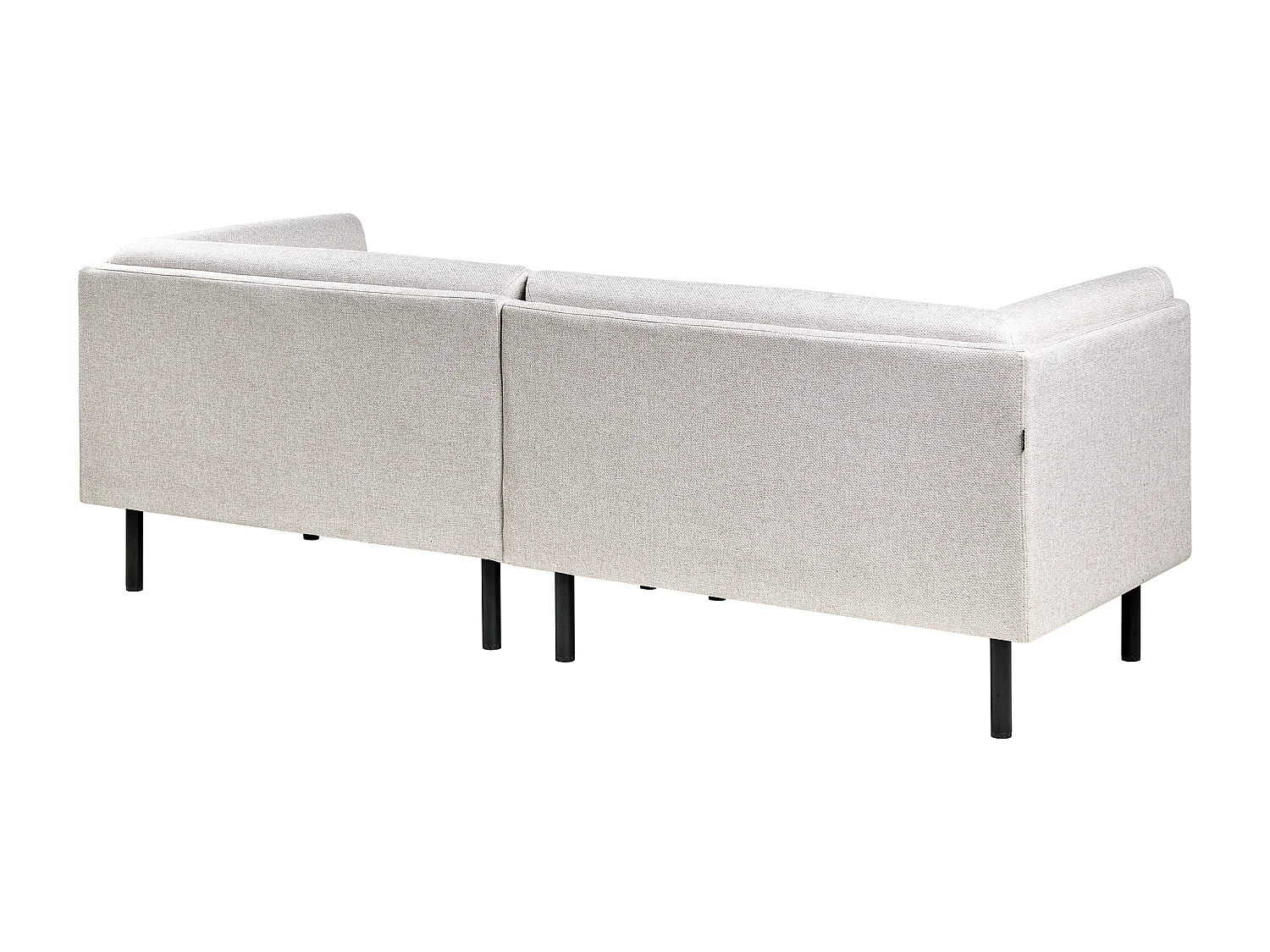 Canapé 3 places VORGOD Tissu Beige clair