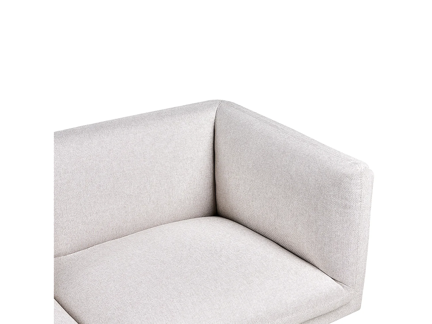 Canapé 3 places VORGOD Tissu Beige clair