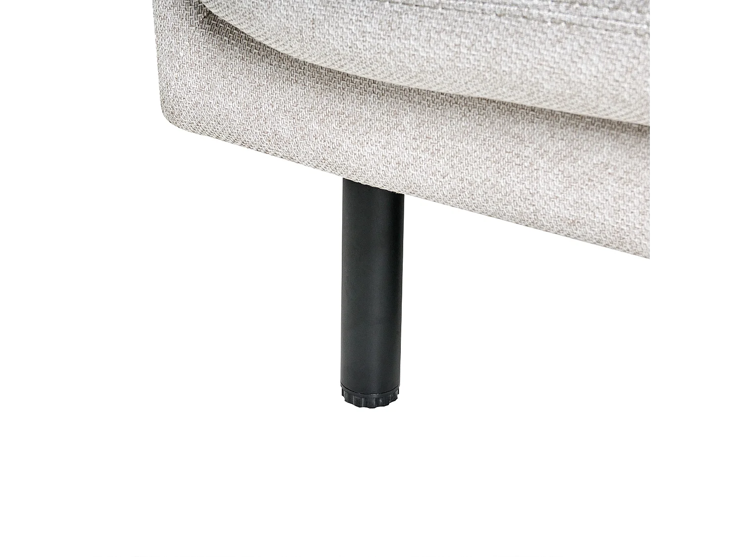 Canapé 3 places VORGOD Tissu Beige clair