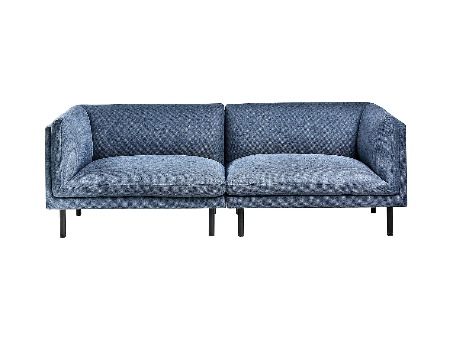 Canapé 3 places VORGOD Tissu Bleu foncé