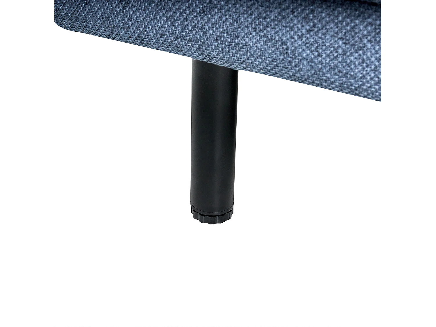 Canapé 3 places VORGOD Tissu Bleu foncé