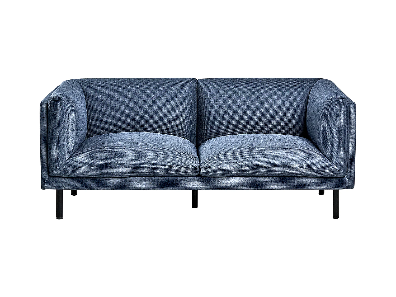 Canapé 2 places VORGOD Tissu Bleu foncé