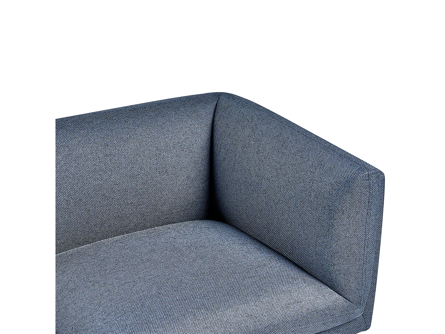 Canapé 2 places VORGOD Tissu Bleu foncé