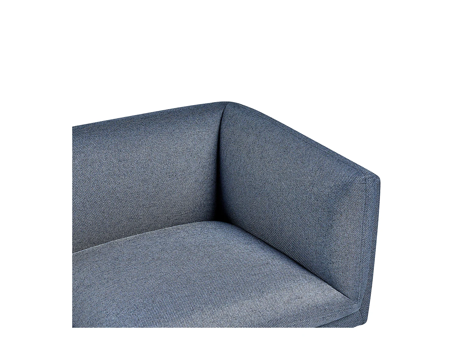 Canapé 2 places VORGOD Tissu Bleu foncé