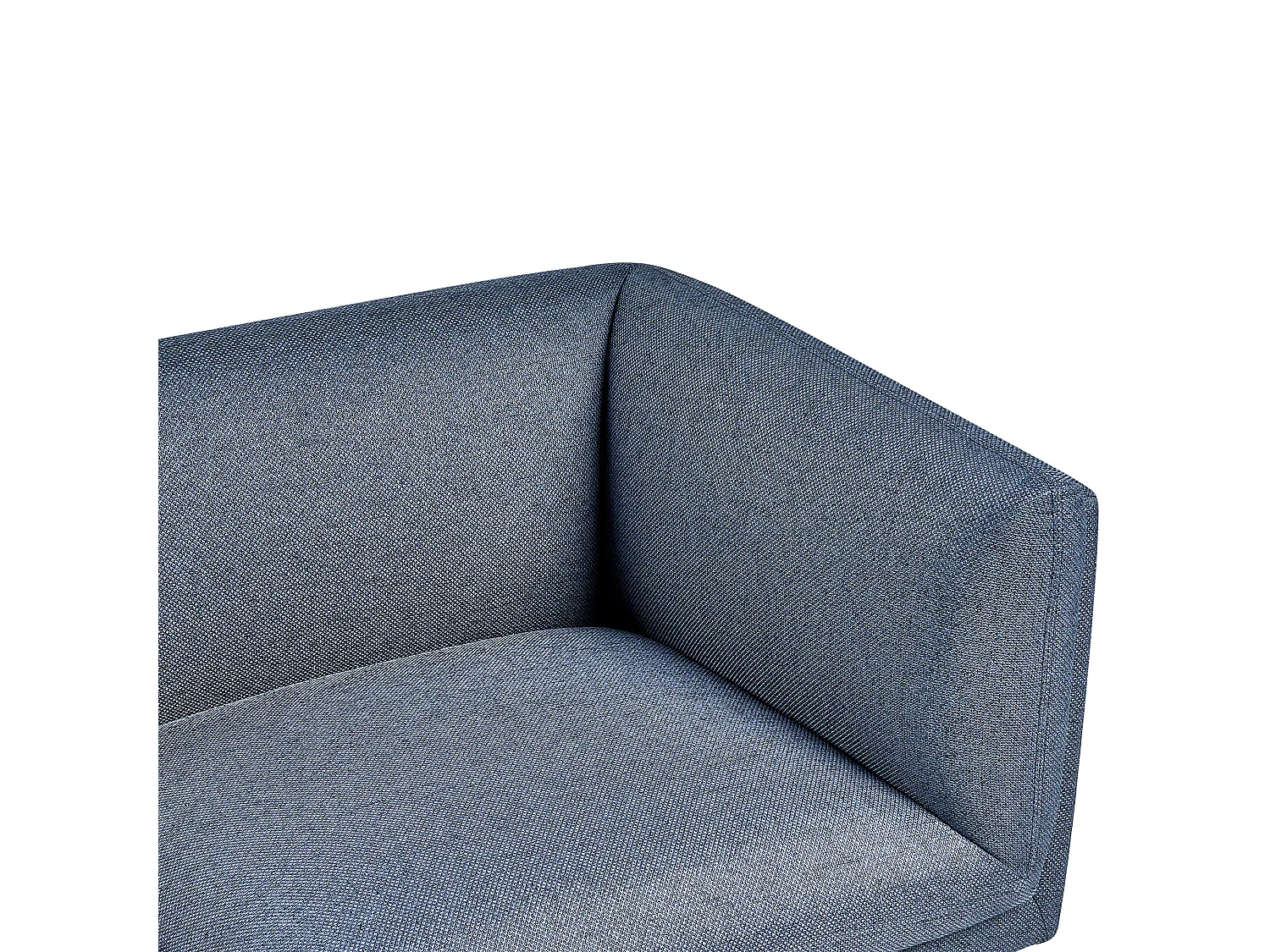 Canapé 2 places VORGOD Tissu Bleu foncé