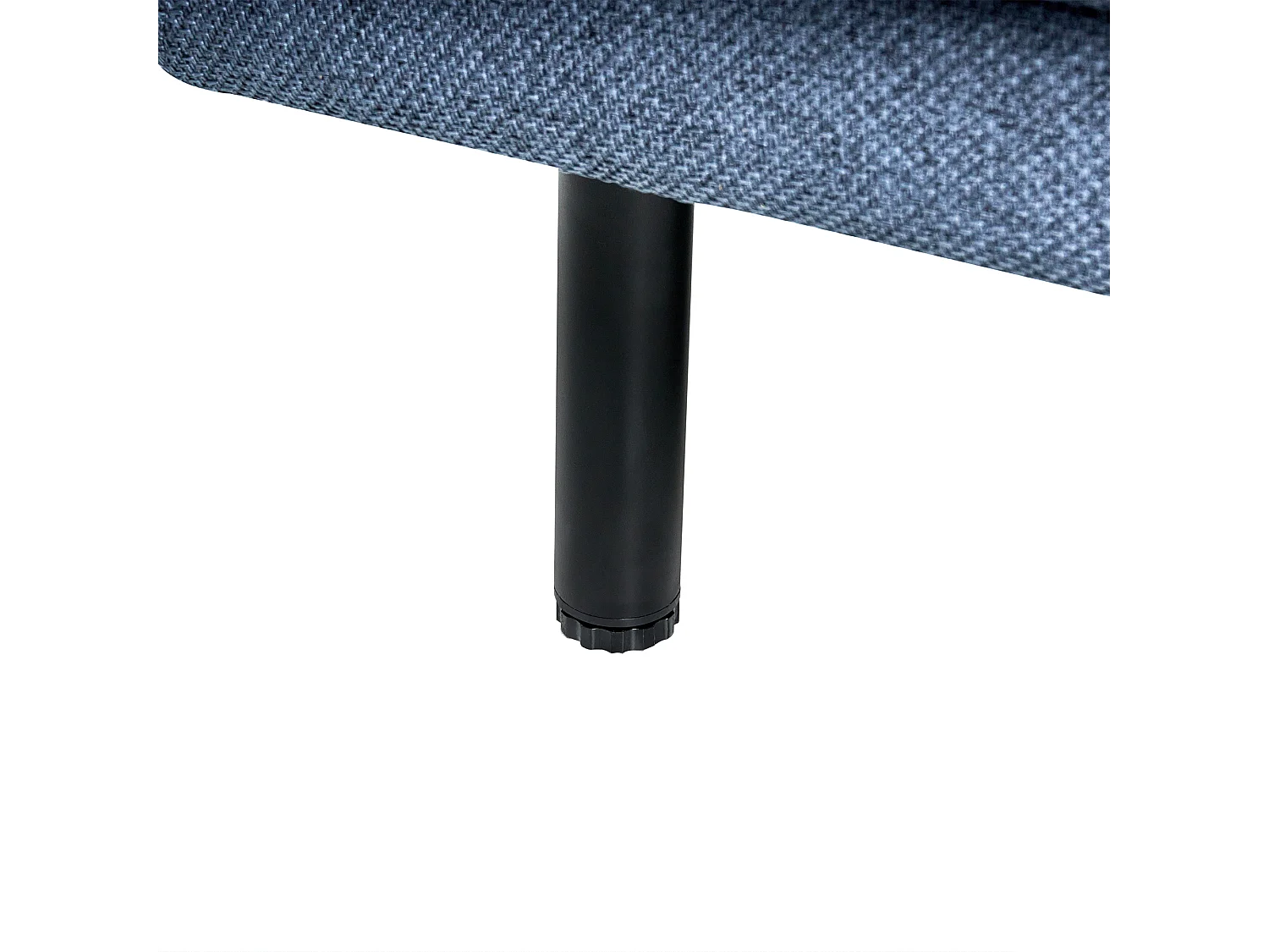 Canapé 2 places VORGOD Tissu Bleu foncé