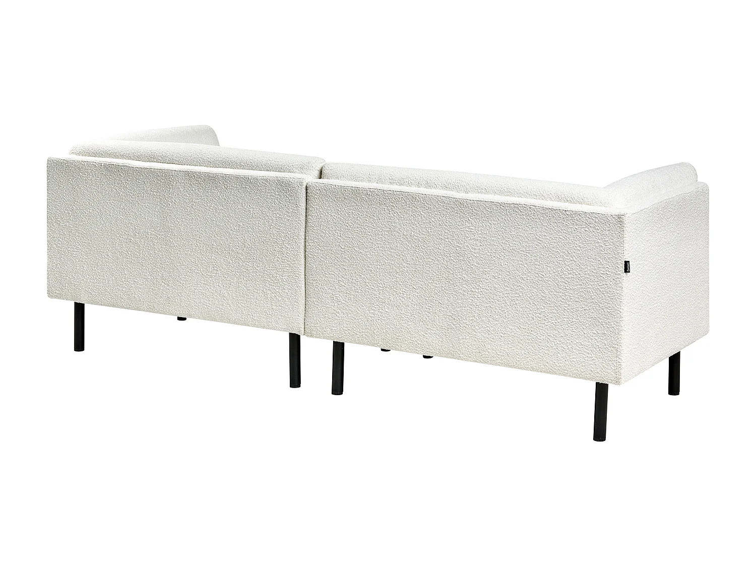 Canapé 3 places VORGOD Bouclé Blanc cassé