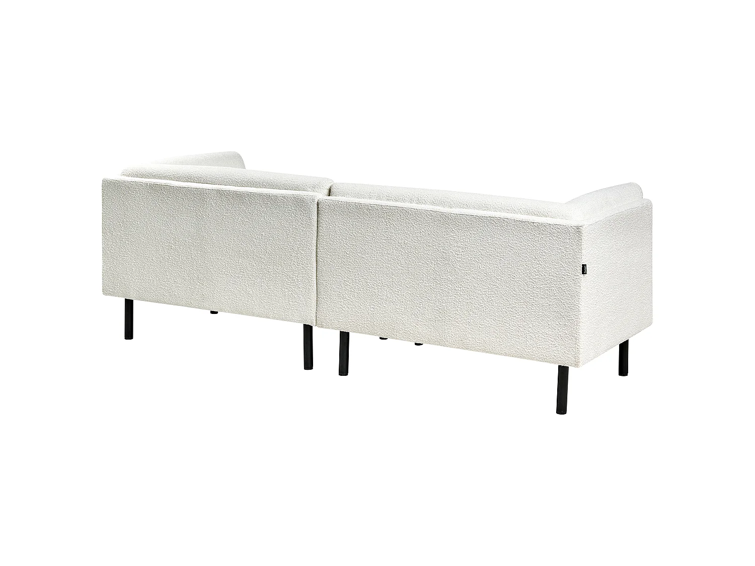 Canapé 2 places en coton blanc casse VORGOD