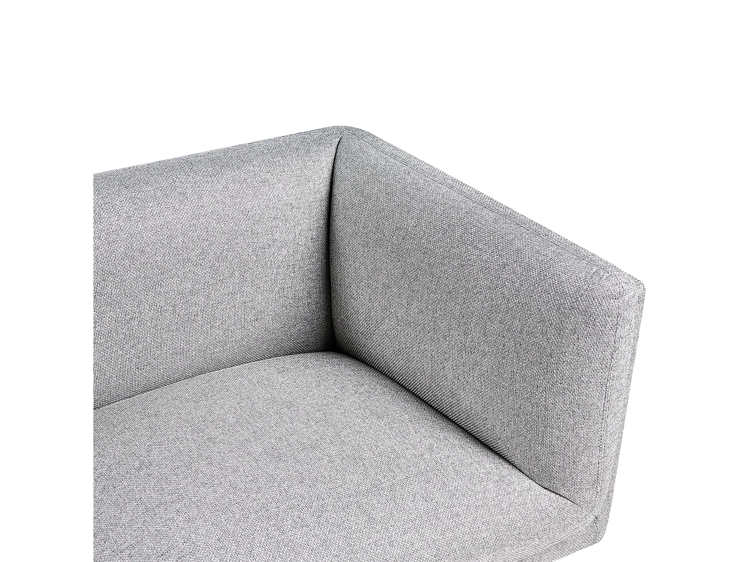 Canapé 3 places VORGOD Tissu Gris clair