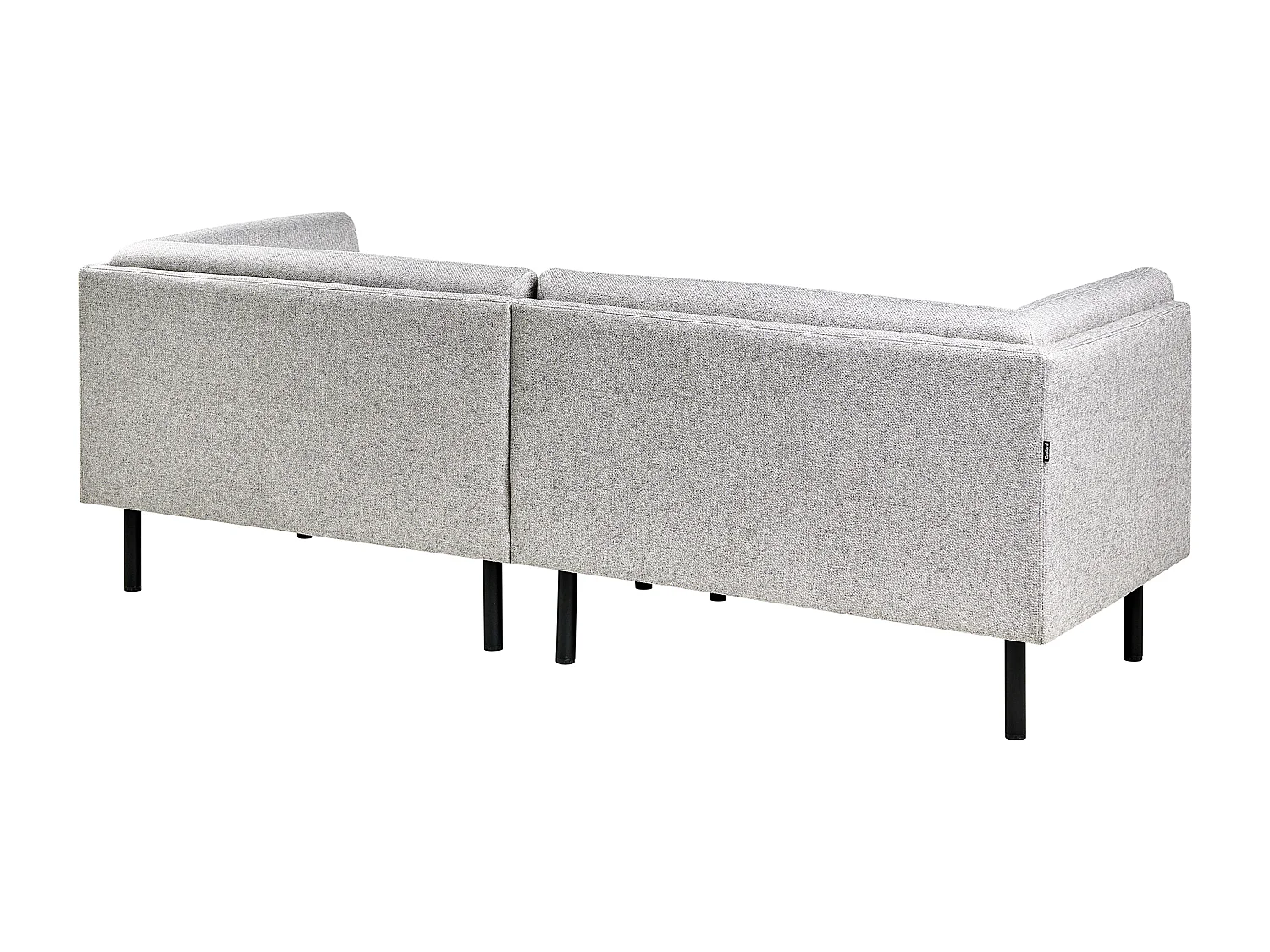 Canapé 3 places VORGOD Tissu Gris clair