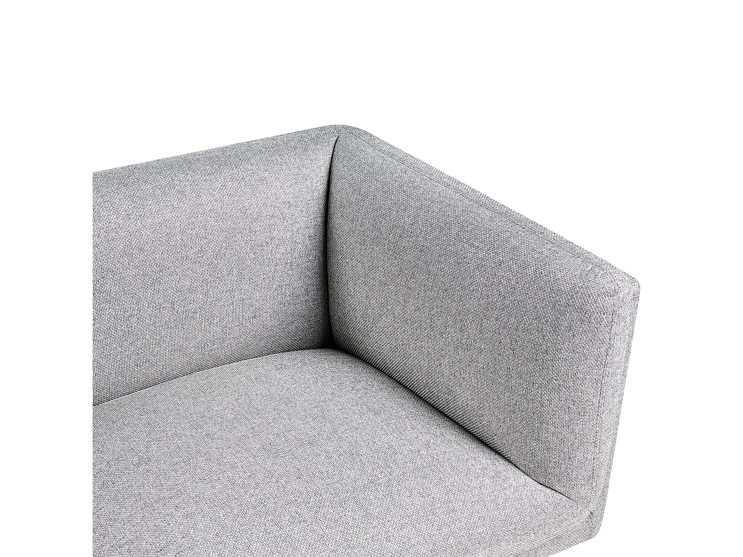 Canapé 3 places VORGOD Tissu Gris clair