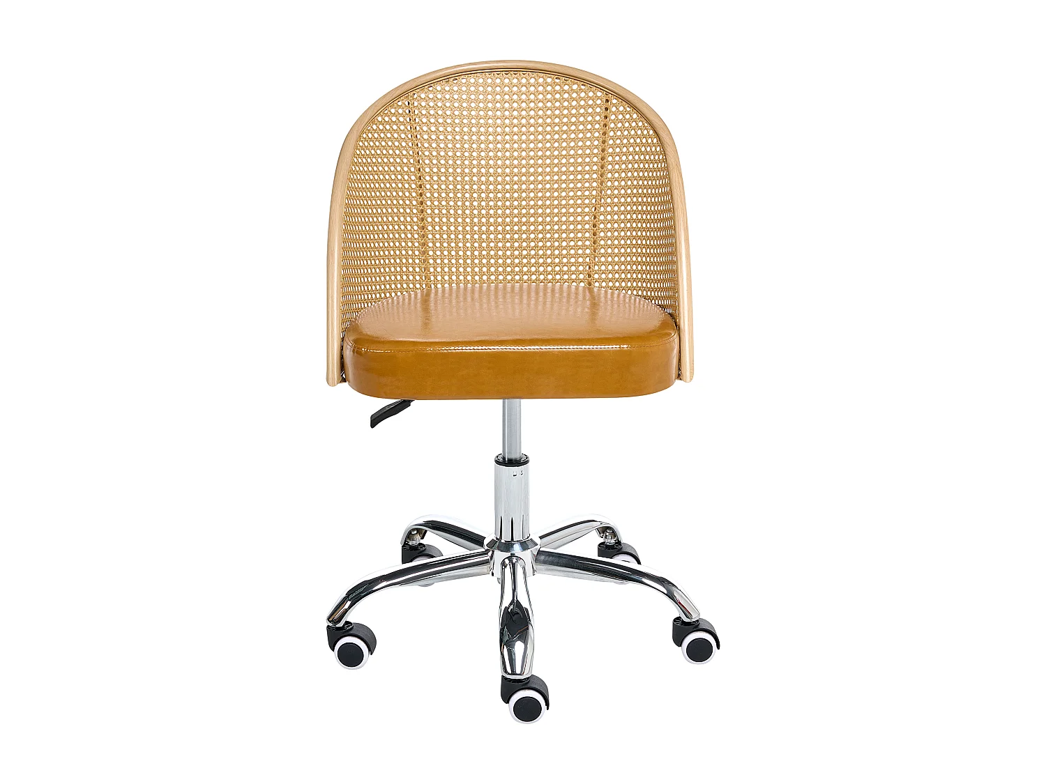 Chaise de bureau BALTIMORE Cuir PU Marron