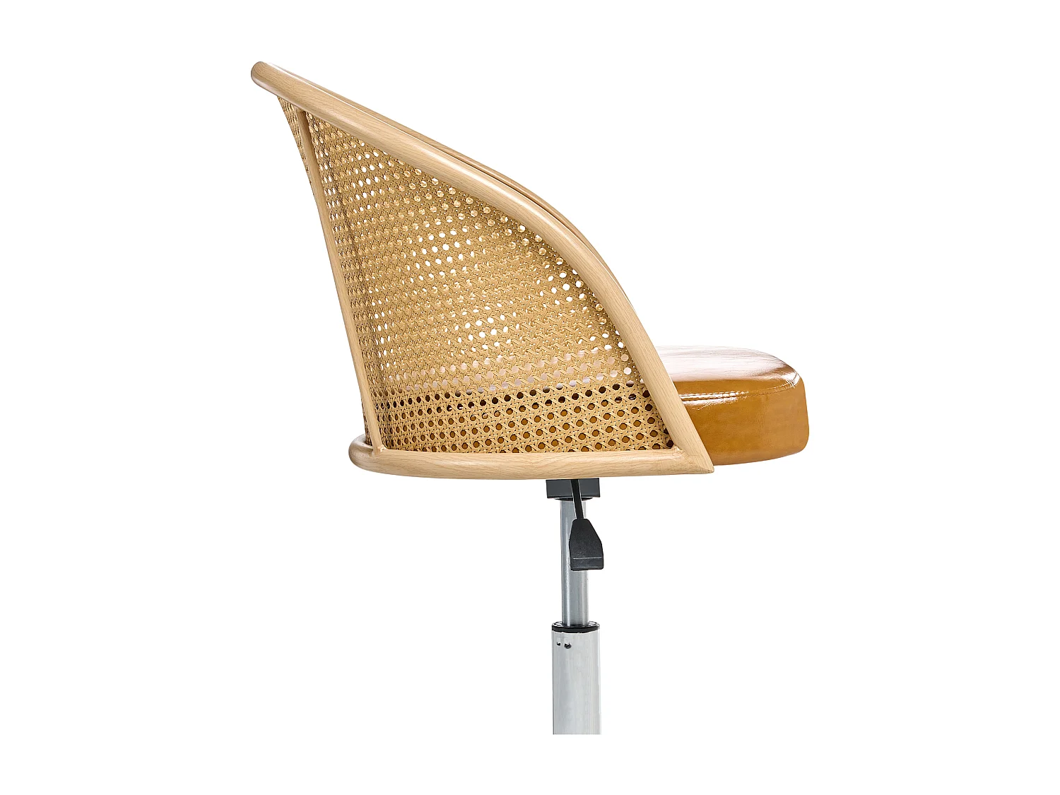 Chaise de bureau BALTIMORE Cuir PU Marron