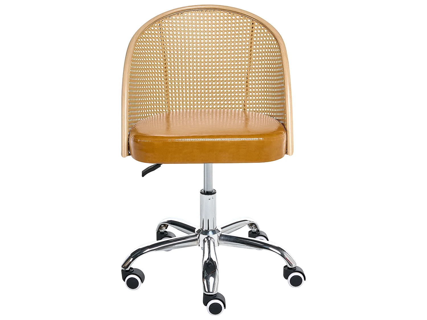 Desk Chair BALTIMORE Faux Leather Brown