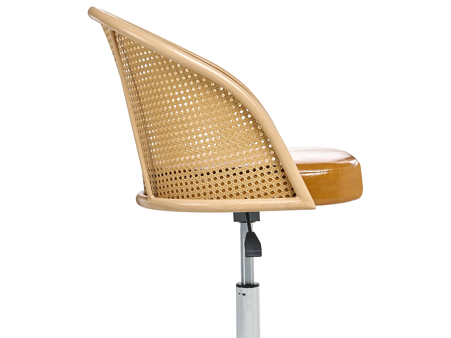 Desk Chair BALTIMORE Faux Leather Brown
