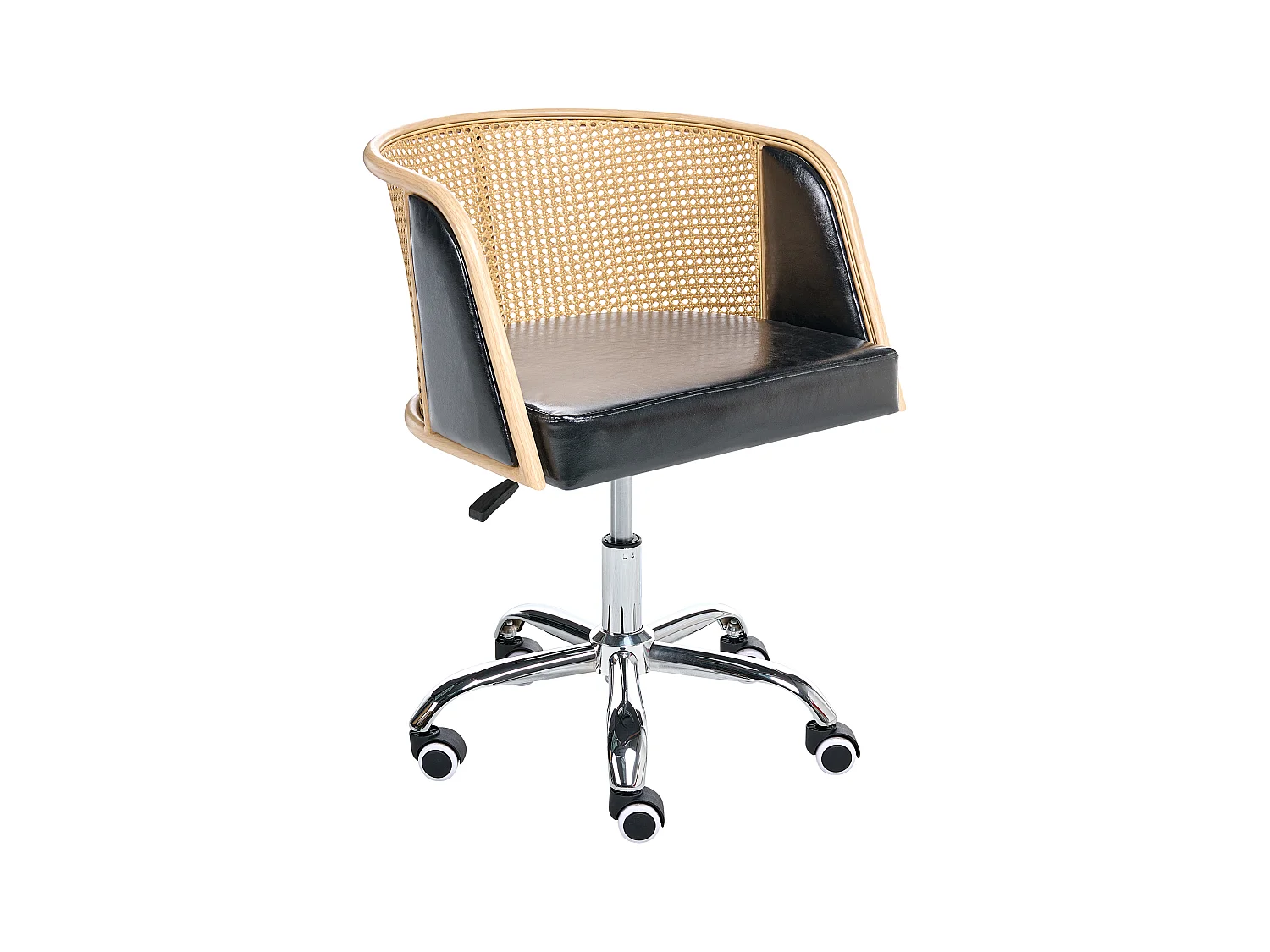 Chaise de bureau ELKHART Cuir PU Noir