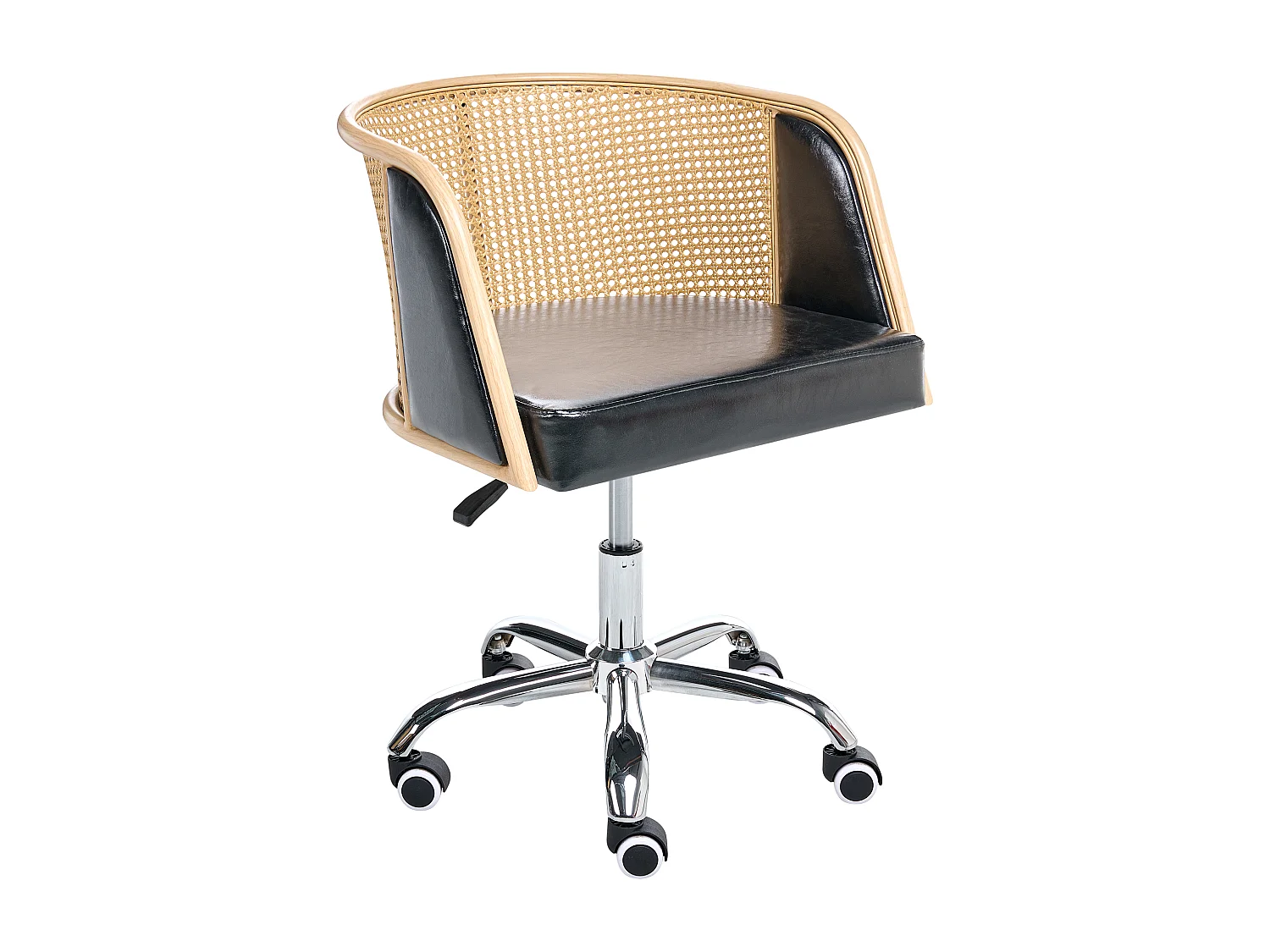 Chaise de bureau ELKHART Cuir PU Noir