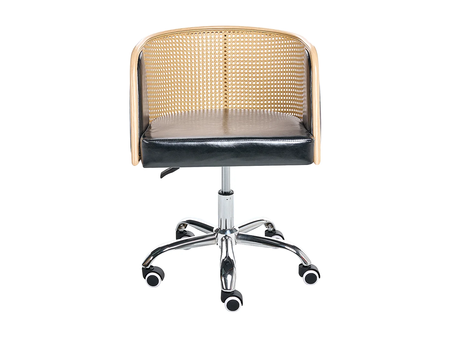 Chaise de bureau ELKHART Cuir PU Noir