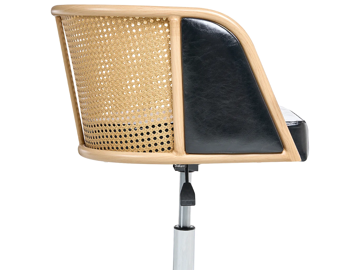 Chaise de bureau ELKHART Cuir PU Noir