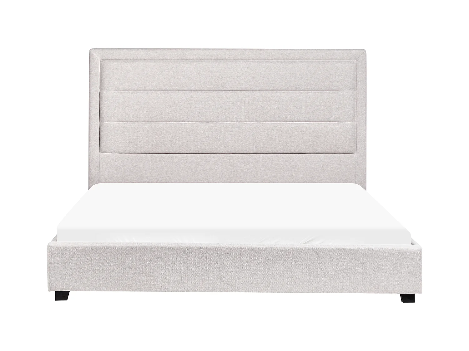 Lit à eau Tissu ROUEN 160 x 200 cm Beige clair