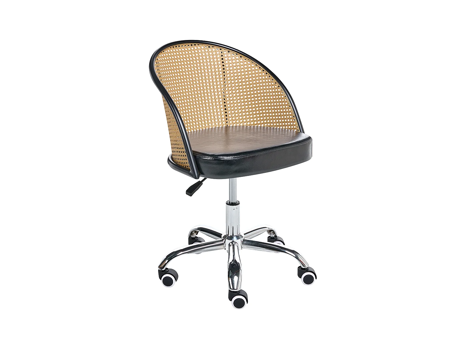 Chaise de bureau BALTIMORE Cuir PU Noir