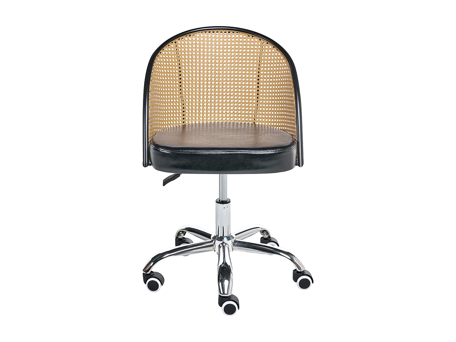 Chaise de bureau BALTIMORE Cuir PU Noir