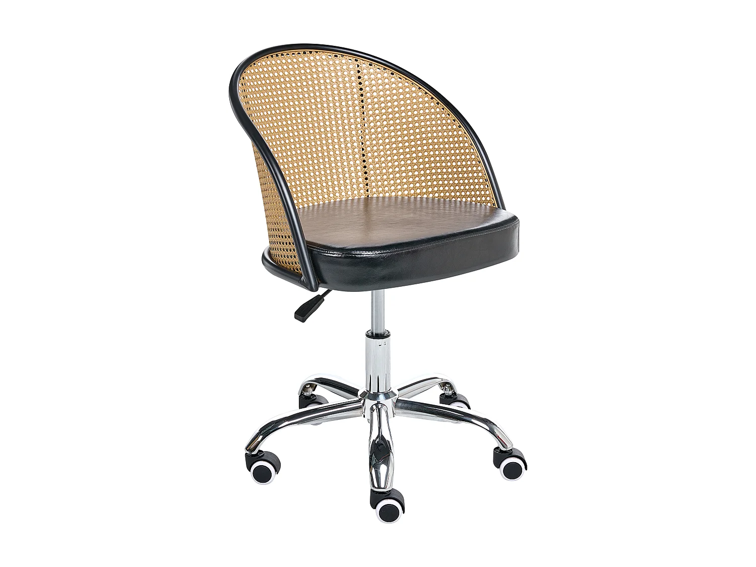 Chaise de bureau BALTIMORE Cuir PU Noir