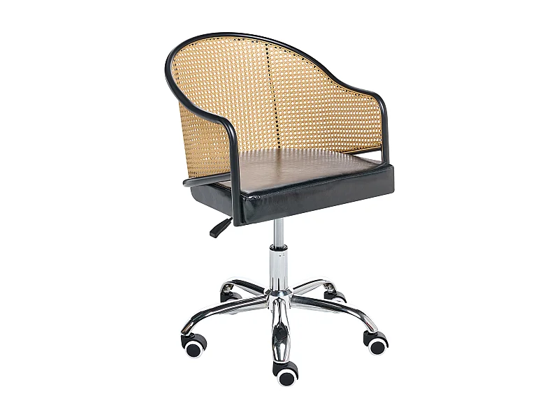 Chaise de bureau REDDING Cuir PU Noir