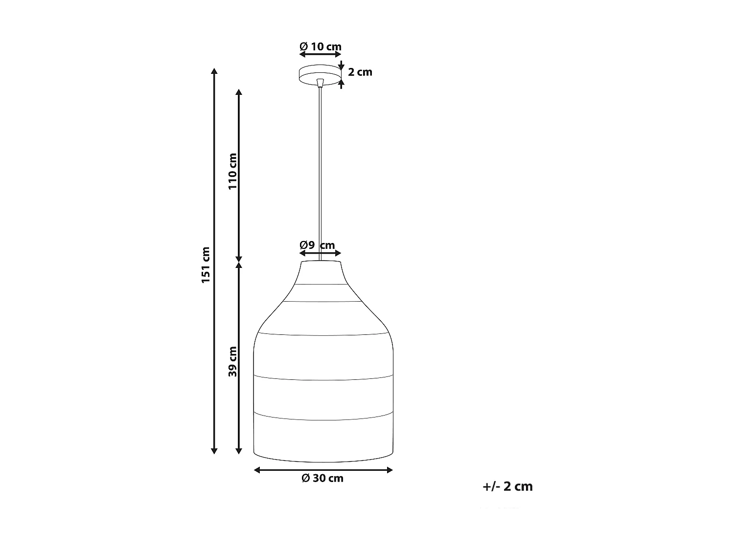 Lampe suspension GILO Rotin Naturel