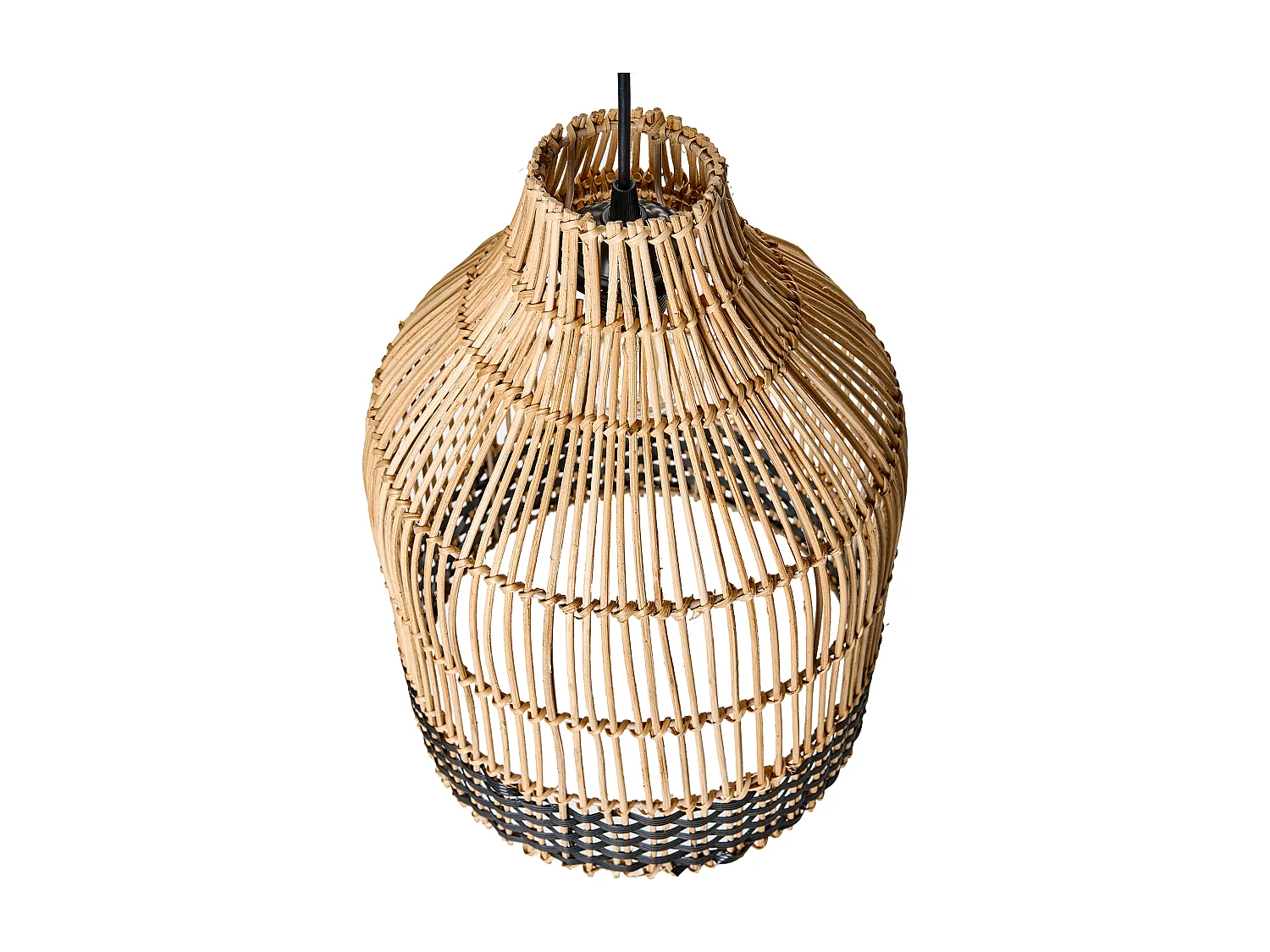 Lampe suspension GILO Rotin Naturel