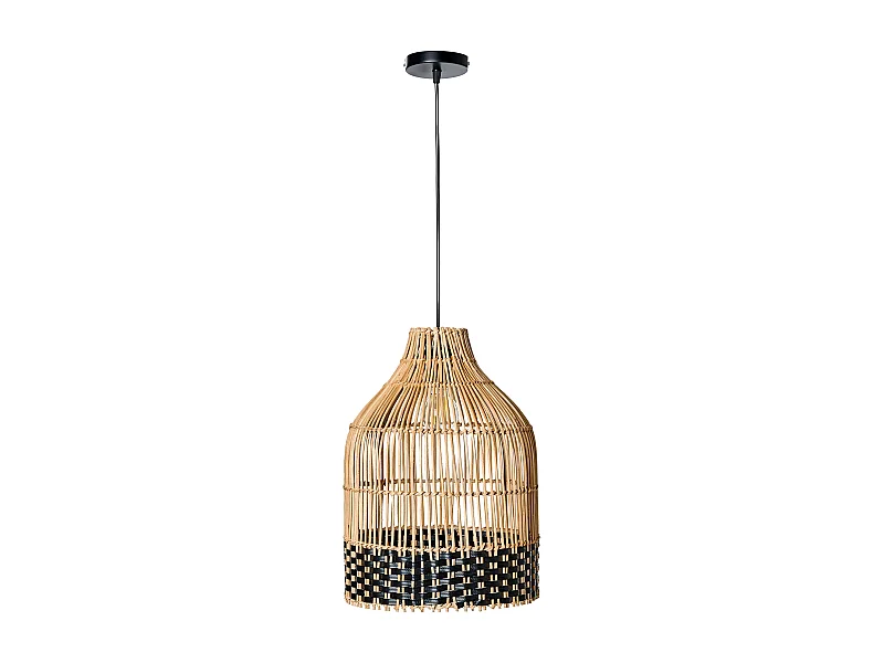 Lampe suspension GILO Rotin Naturel