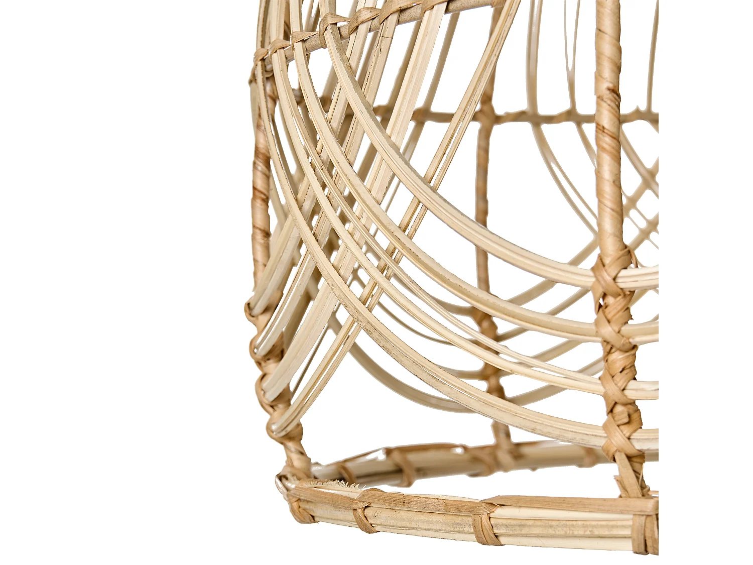 Lampe suspension POSTRERO Rotin Naturel