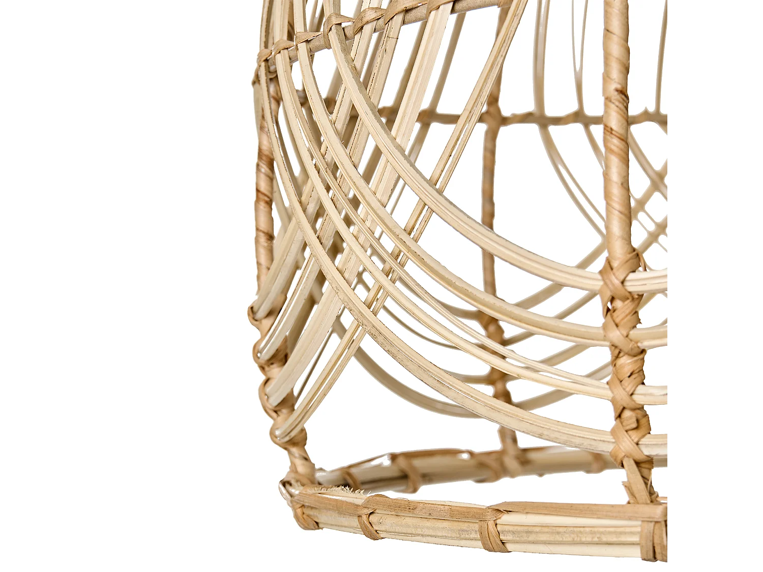 Lampe suspension POSTRERO Rotin Naturel