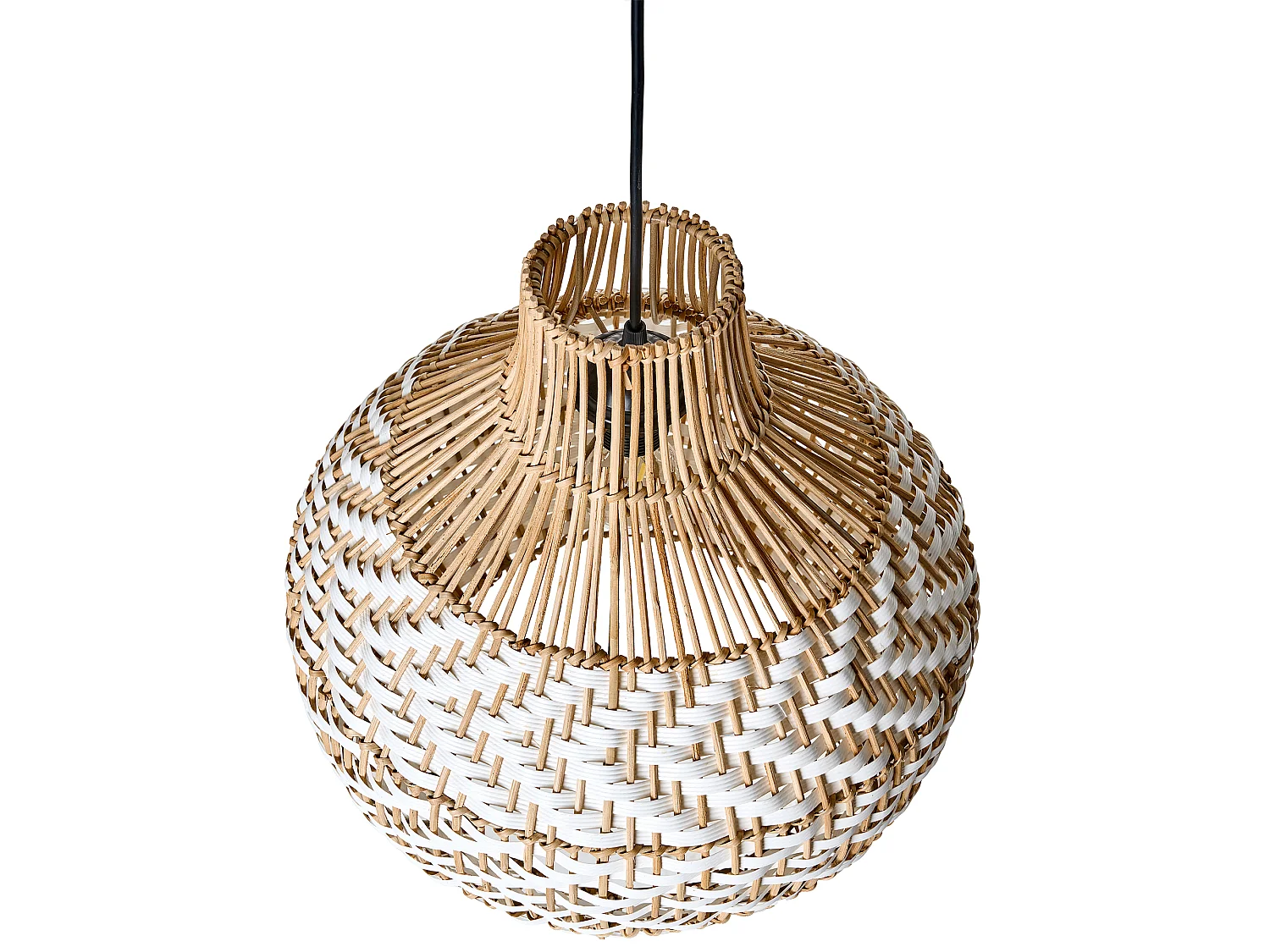 Pendant Lamp YAUCO Rattan White